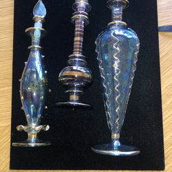 3 Vintage Glass Bottles