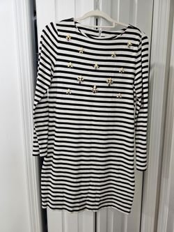 Good condition cotton dress with embellishments - small.