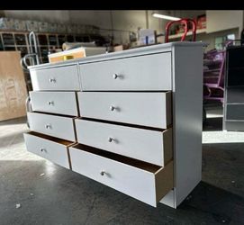 8 drawer white color
