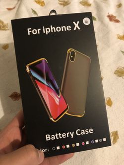 Iphone X charging phone case