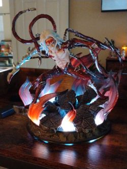 Anime Demon Figure Statue with LED Base