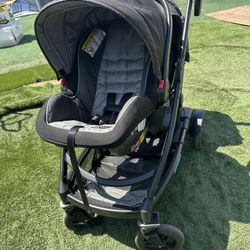 Double Stroller And Car Seat