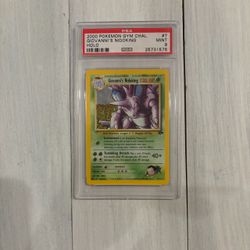 Pokemon Nidoking Holo Gym Challenge Unlim. PSA 9