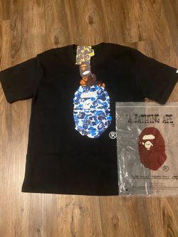 BAPE Blue Camo Ape Head T-Shirt Size Large