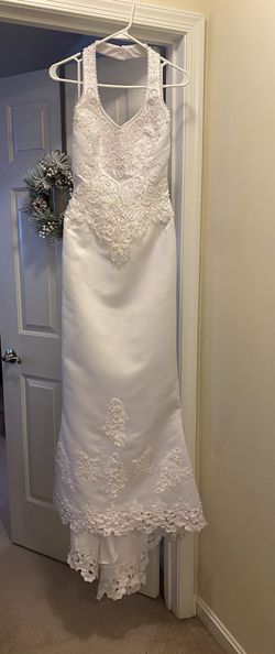 NEW Trumpet Halter Wedding(Bridal) Gown (Dress), Size 10