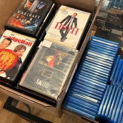 EMPTY DVD Cases 47 Blu Ray/87 Regular