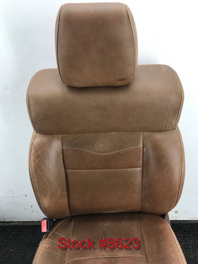 2008 Ford F150 King Ranch Leather Heated Front Bucket Seats w/ center