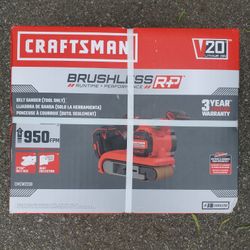 Craftsman CMCW223B Belt Sander 20V BRUSHLESS TOOL ONLY