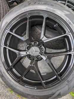 RIMS AND TIRES 20"5X112 AND 5X114