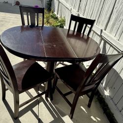 Table and 4 Chairs