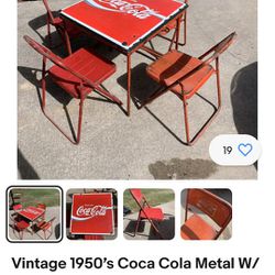 1950 Original Coca-Cola Table