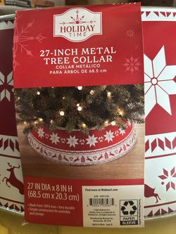 HOLIDAY TIME 27 Inch Metal Tree Collar 