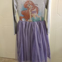Disney Princess Girls Ariel Little Mermaid Dress Kids Girls Size - Large  
