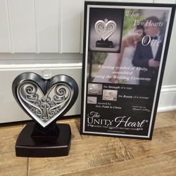 The Unity Heart Wedding Decor Black And Pewter 