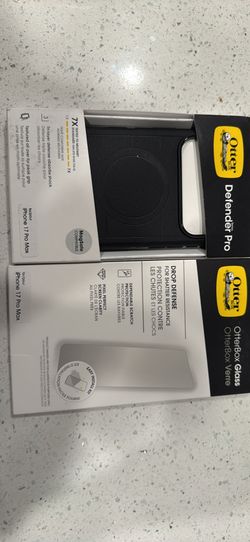 NEW OtterBox Bundle: Defender Series Pro Case + Glass Screen Protector - iPhone 17 Pro Max