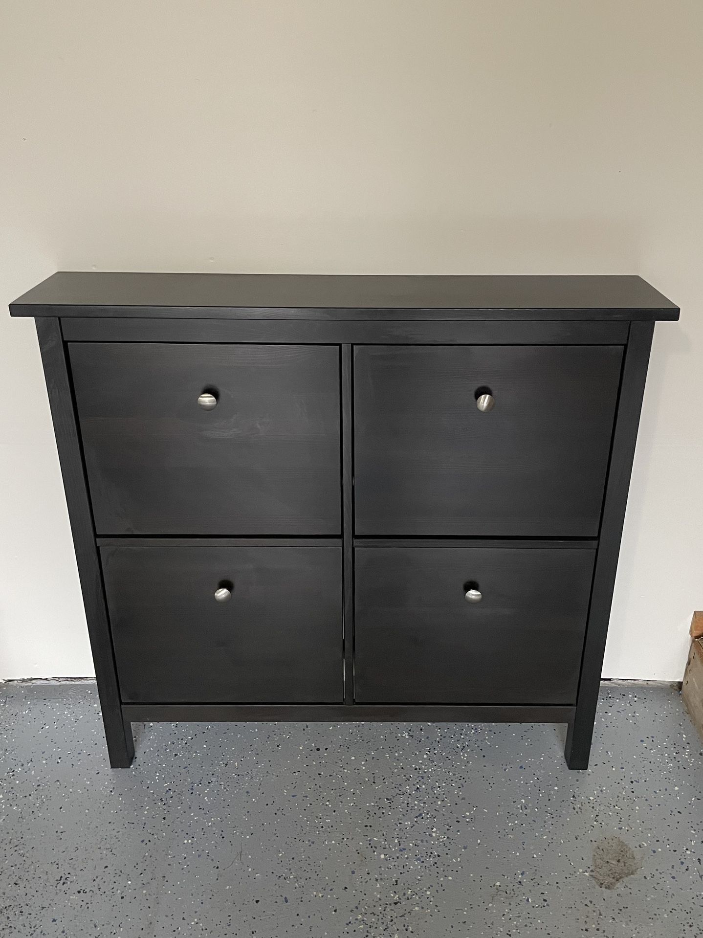 IKEA HEMNES Black/Brown Shoe Cabinet