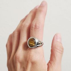 925 sterling Silver Blue Stone women's ladies Men's Wood cuff ring Band Gift 