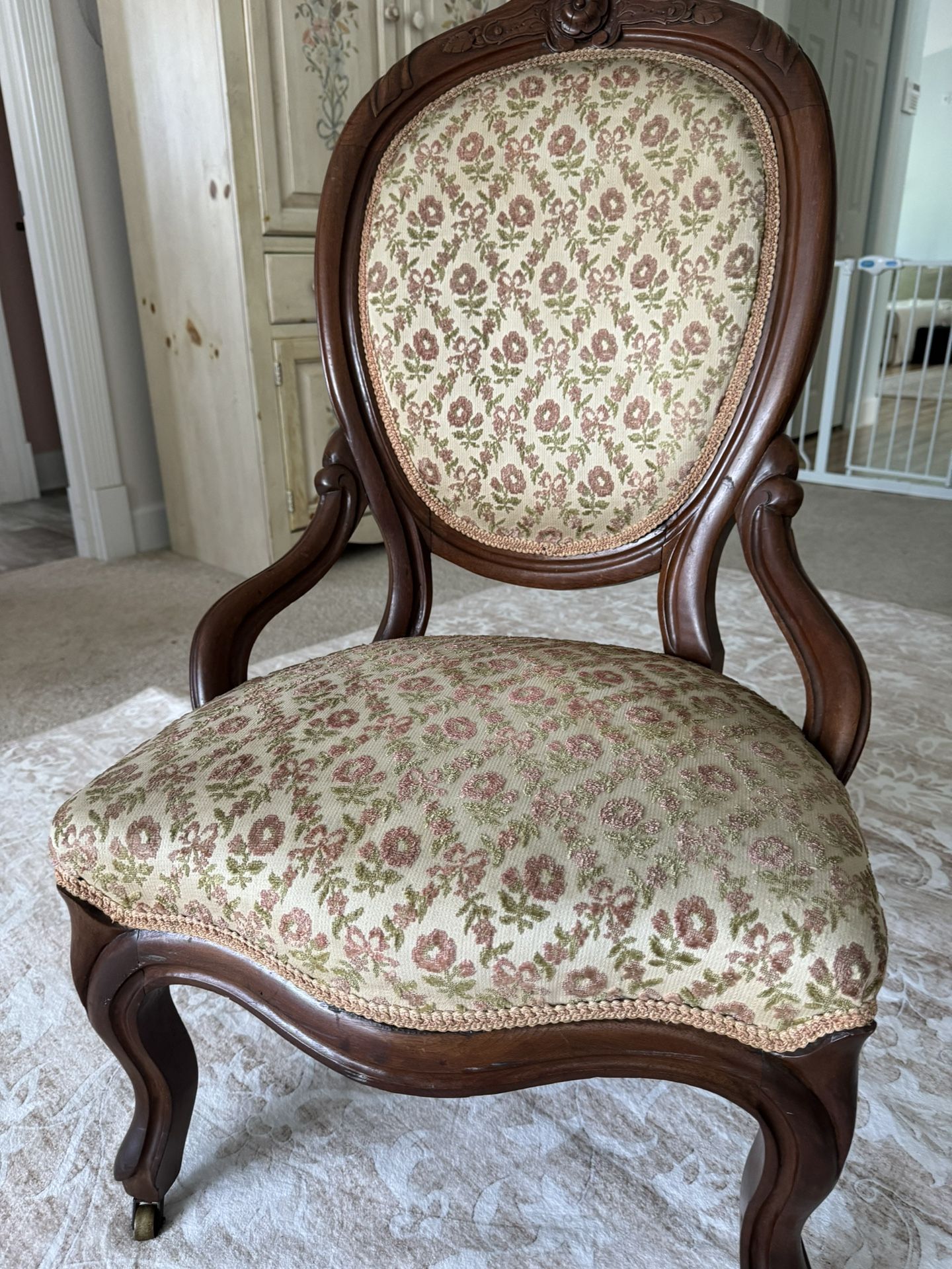 Antique Victorian Parlor  Chair