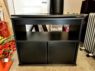 Black TV Console Or Office Furniture