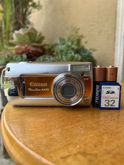 Canon PowerShot A470 7.1MP Digital Camera - Orange