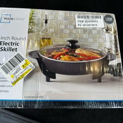 12-Inch Round Electric Skillet