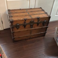 Vintage steamer trunk