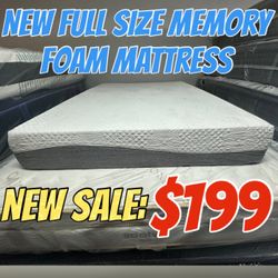 NEW FULL SIZE MEMORY FOAM MATTRESS