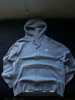 Nike grey hoodie zip up