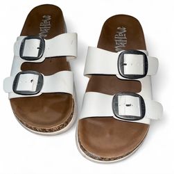 White Sandles Size 8 Women