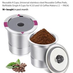 Reusable K Cups, Universal stainless steel Reusable Coffee Pods,