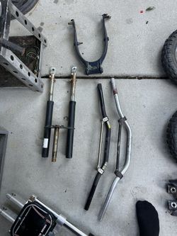 Pit Bikes Parts Handlebars Skip Plate Crossbar Forks 