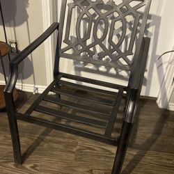 Metal Patio Chairs - Set Of 2