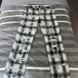 Silver Striped Pants -  Canada