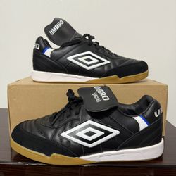 Umbro Speciali Pro 98  IC Indoor Lifestyle Futbol Soccer Shoe Black Mens Sz 9.5