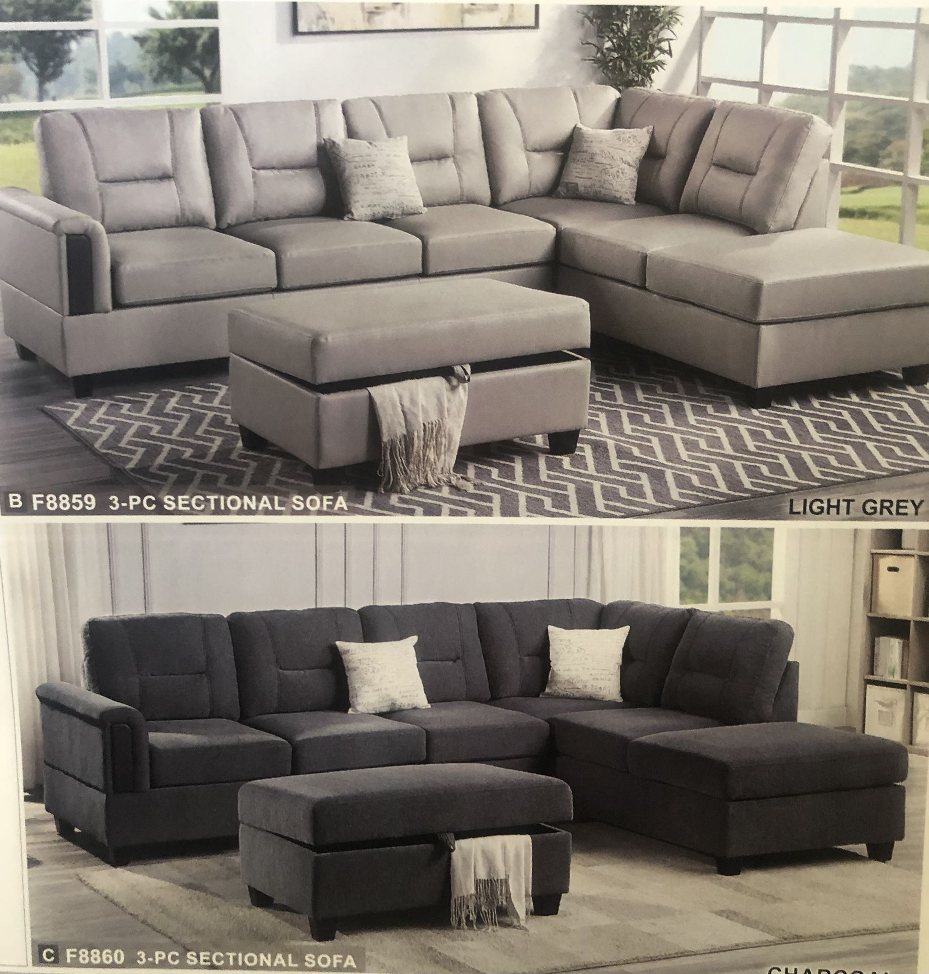 3 pc Sectional Sofa