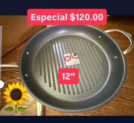 Sarten de 12” Antiaderente Para Asar Carnes Pollo fajitas Especial $125.00 Nueva Línea Princess House Ventas Finales