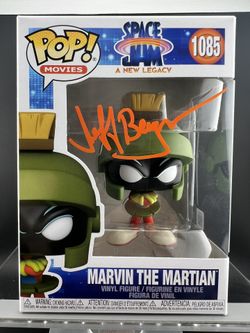 Funko Pop! Space Jam- Marvin the Martian # 1085 Signed By Jeff Bergman OCCM COA