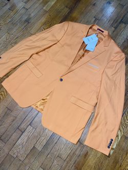 Mens Orange Suit / Tuxedo Jacket