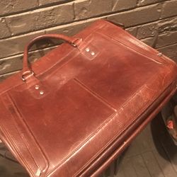 Vintage leather briefcase