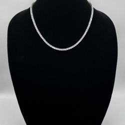 20 Inches 4mm Tennis Chain White Plated Gold 