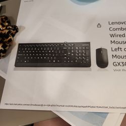 Lenovo Keyboard And Mouse - USB Connection