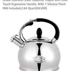 Susteas Stove Top Whistling Tea Kettle