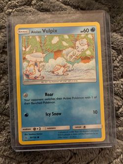 Pokemon Alolan Vulpix Pokemon Card 30/156