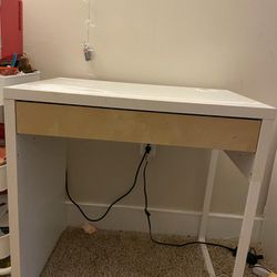 Ikea MICKE-Desk , White -73x50 Cm 