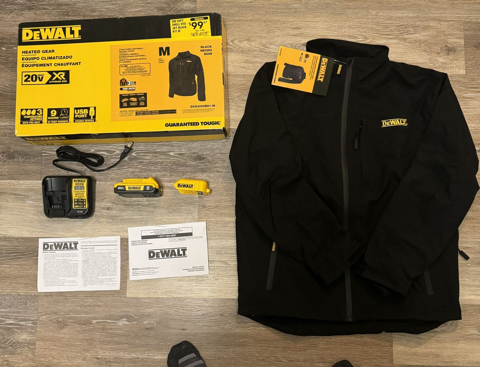 DeWalt heated vest kit SZ M