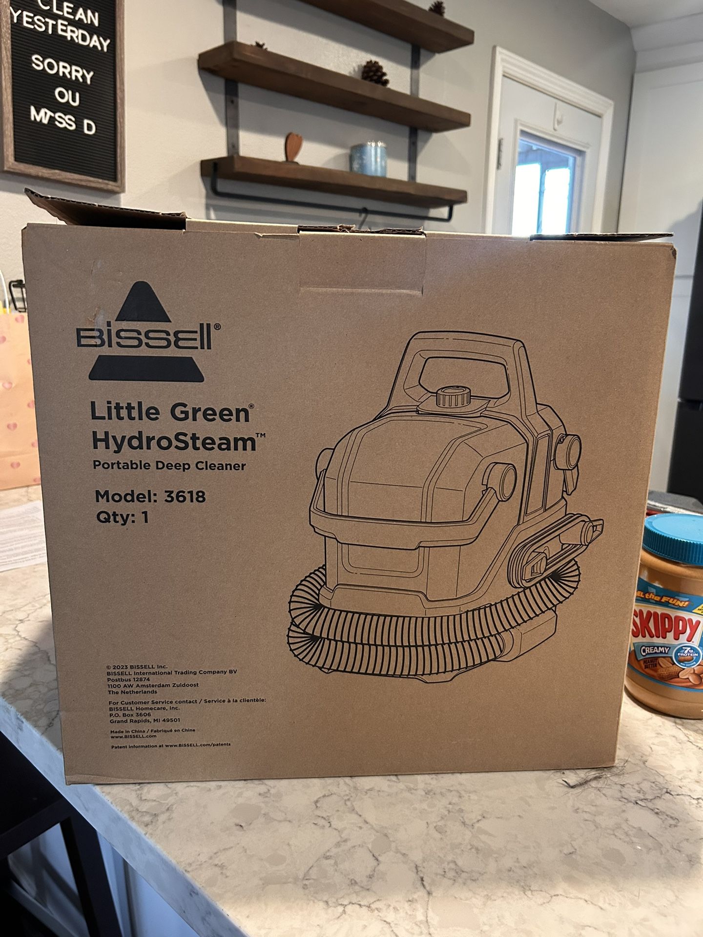 BISSELL LITTLE GREEN HYDROSTEAM PORTABLE DEEP CLEANER