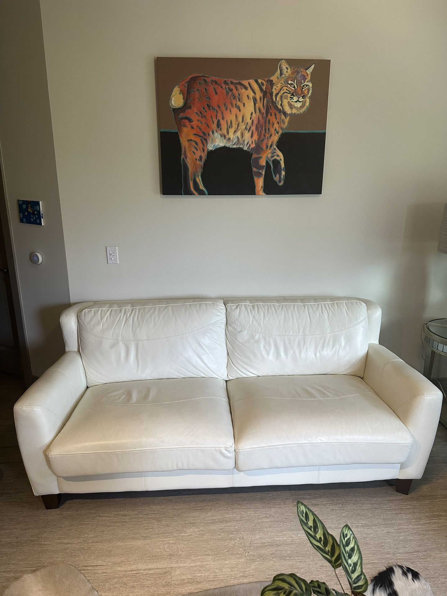 White Leather Couch