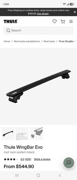 Thule WingBar Evo
roof rack system black for Chevy Tahoe and suburban 2021+