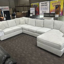 Oversized  White Custom Sectional—- Other Colors Available 