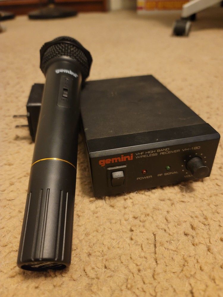 Gemini Wireless Receiver VH-180 Microphone $30